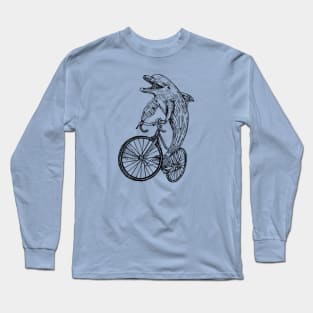 SEEMBO Dolphin Cycling Bicycle Bicycling Riding Biking Bike Long Sleeve T-Shirt